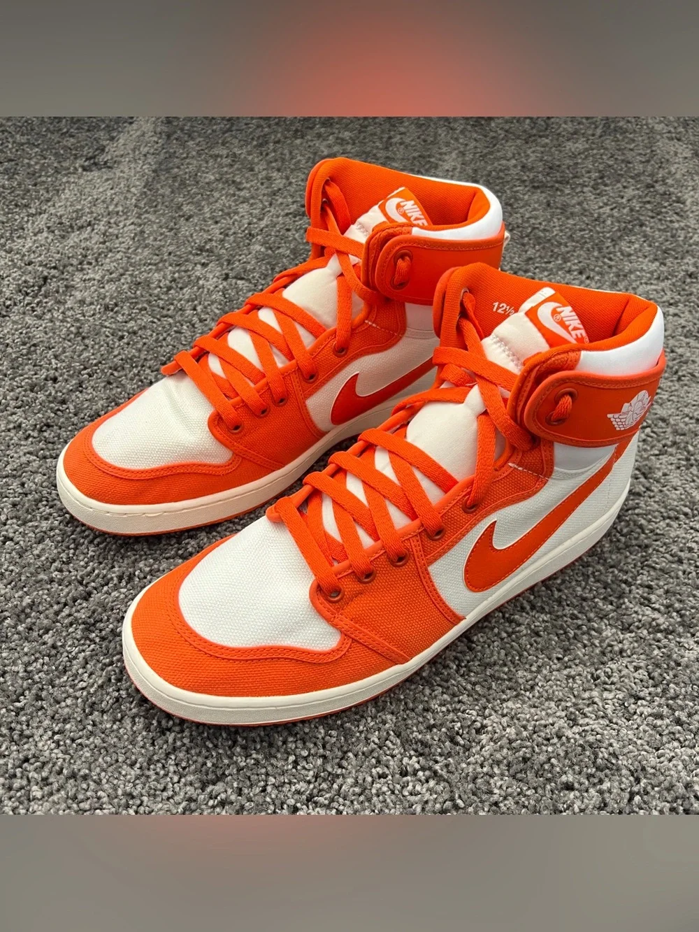 Jordan 1 Retro AJKO Shoes Men’s Size 12.5 Rush Orange White Syracuse DO5047-801